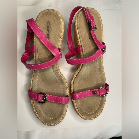 Prada wedges Hot Pink sz 9 - Picture 2 of 11
